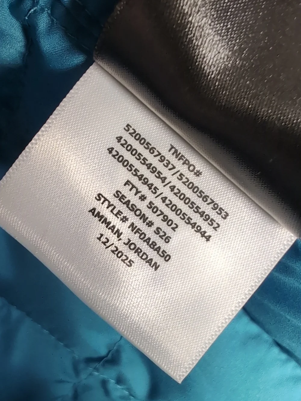 The North Face TNF Thermal Insulation Jacket Digital Steel Blue Sz XL Thermoball